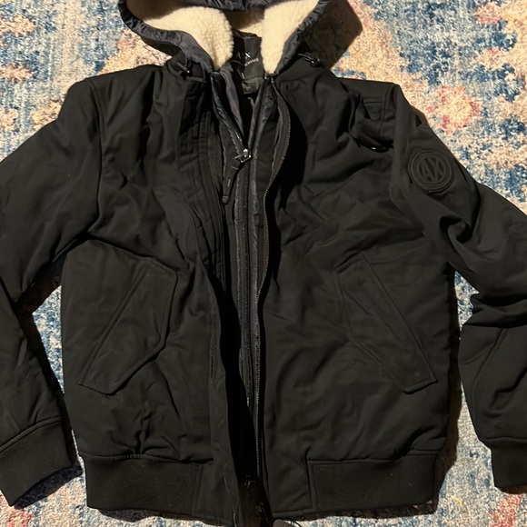 armani exchange 2 in 1 bomber jacket & vest - Picture 4 of 14